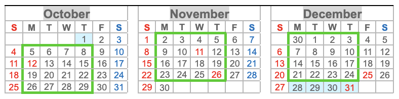 Japanese Class School Calendar 2026